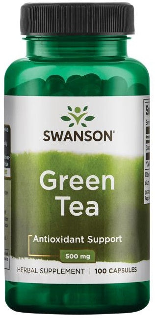 Swanson Green Tea, 500mg 100 caps