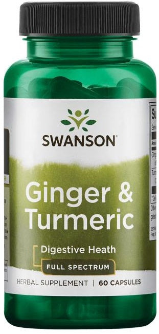 Swanson Ginger & Turmeric 60 caps