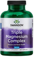 Swanson Triple Magnesium Complex, 400mg 300 caps
