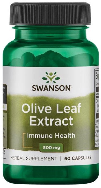Swanson Olive Leaf Extract, 500mg 60 caps