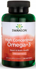 Swanson High Concentrate Omega-3 120 softgels