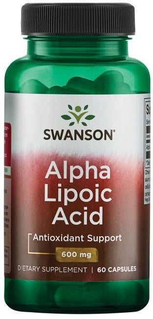 Swanson Alpha Lipoic Acid, 600mg 60 caps