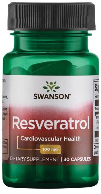 Swanson Resveratrol, 100mg 30 caps