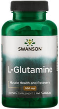 Swanson L-Glutamine, 500mg 100 caps