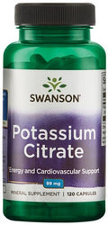 Swanson Potassium Citrate, 99mg 120 caps