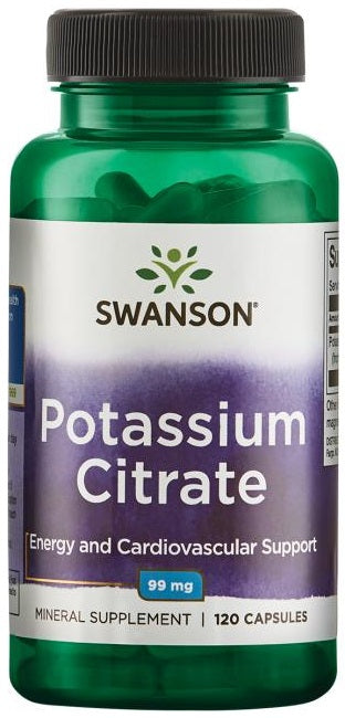 Swanson Potassium Citrate, 99mg 120 caps