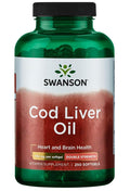 Swanson Cod Liver Oil, 700mg Double-Strength 250 softgels