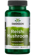 Swanson Reishi Mushroom, 600mg 60 caps
