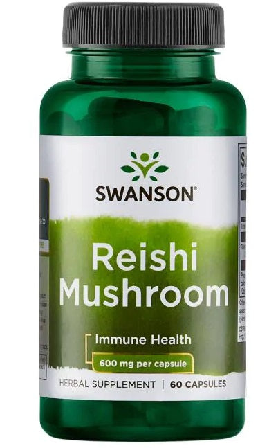 Swanson Reishi Mushroom, 600mg 60 caps