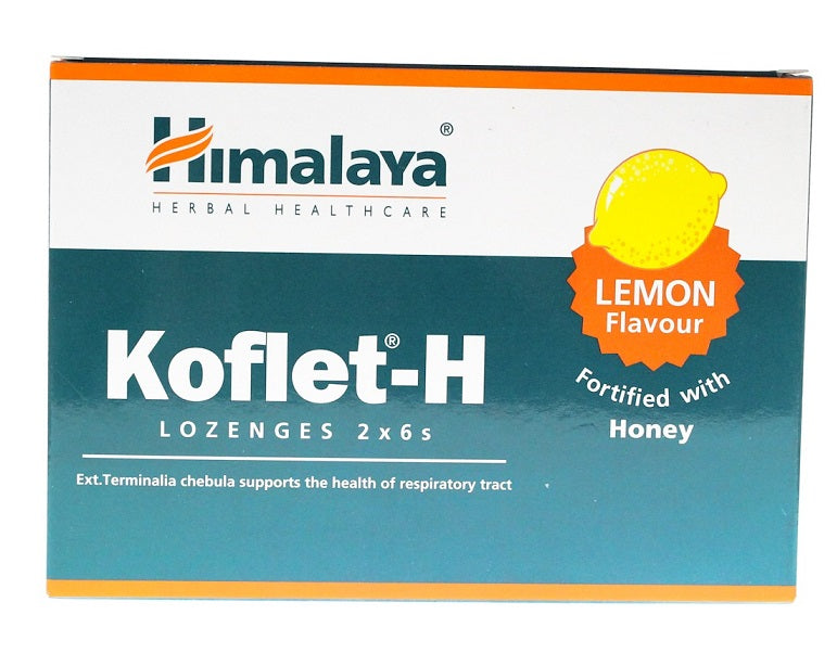 Himalaya  Koflet-H, Lemon 12 lozenges