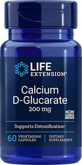 Life Extension Calcium D-Glucarate, 200mg 60 vcaps