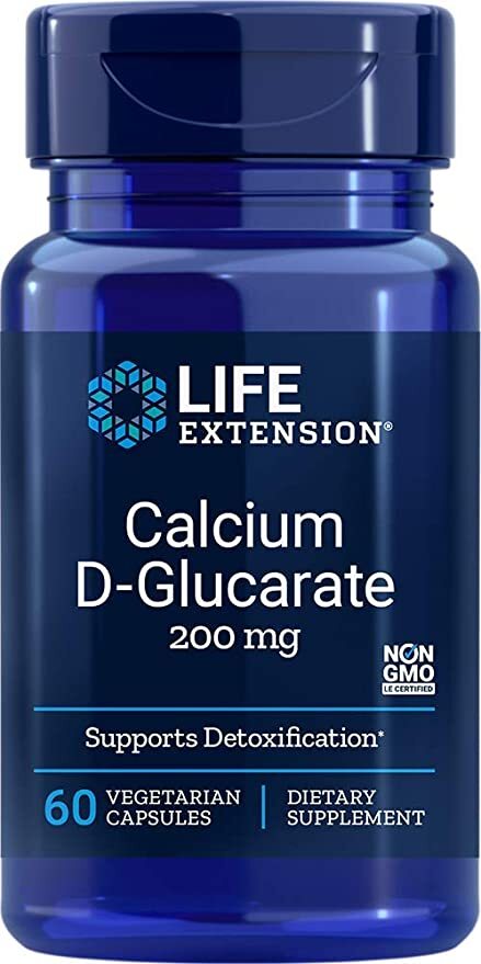 Life Extension Calcium D-Glucarate, 200mg 60 vcaps