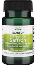 Swanson Full Spectrum Saffron, 15mg 60 caps
