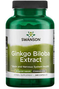 Swanson Ginkgo Biloba Extract, 60mg 240 caps