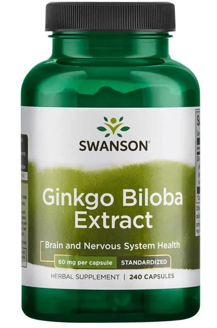 Swanson Ginkgo Biloba Extract, 60mg 240 caps