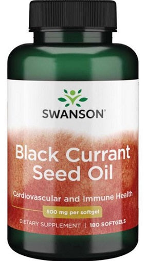 Swanson Black Currant Seed Oil, 500mg 180 softgels