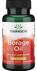 Swanson Borage Oil, 1000mg 60 softgels