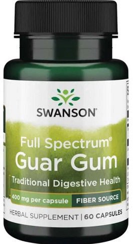 Swanson Full Spectrum Guar Gum, 400mg 60 caps