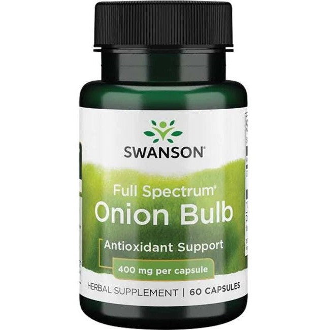 Swanson Full Spectrum Onion Bulb 400mg 60 caps