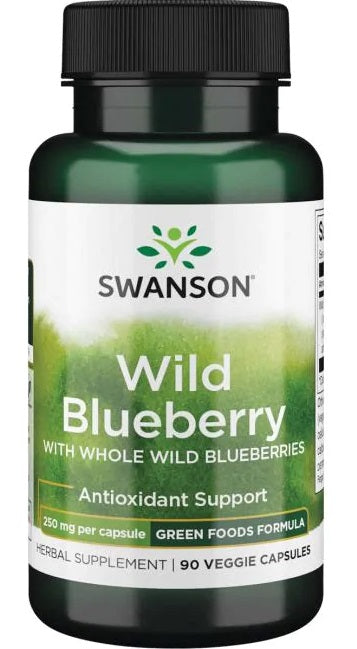 Swanson Wild Blueberry, 250mg 90 vcaps