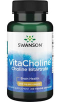 Swanson VitaCholine Choline Bitartrate, 300mg 60 vcaps