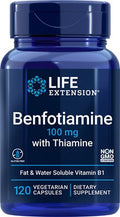 Life Extension Benfotiamine with Thiamine, 100mg 120 vcaps