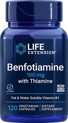 Life Extension Benfotiamine with Thiamine, 100mg 120 vcaps