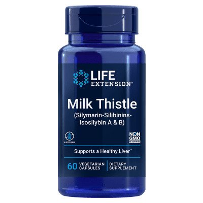 Life Extension Milk Thistle, Silymarin-Silibinins-Isosilybin A & B 60 vcaps