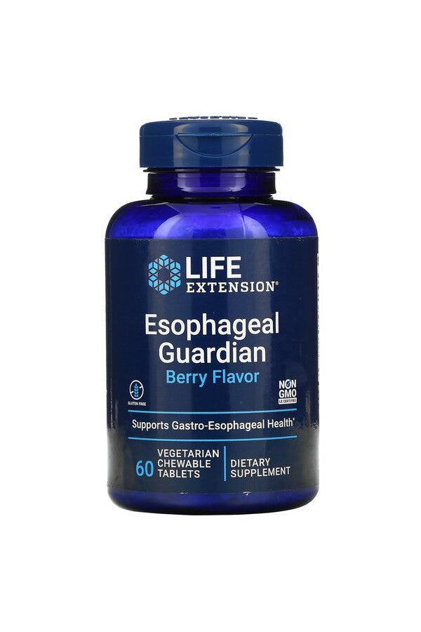 Life Extension Esophageal Guardian Berry Flavor 60 vegetarian chewable tabs