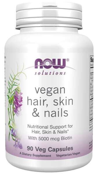 NOW Foods Vegan Hair, Skin & Nails 90 vcaps