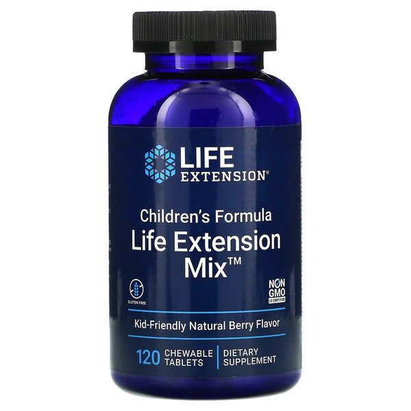 Life Extension Children's Formula Life Extension Mix, Natural Berry 120 chewable tabs