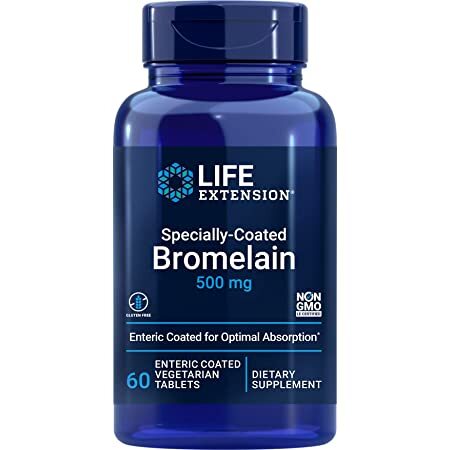 Life Extension Specially-Coated Bromelain, 500mg 60 enteric coated vegetarian tabs