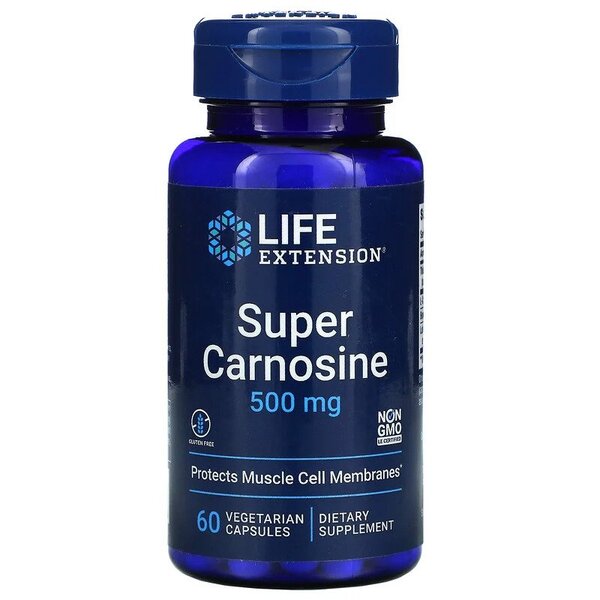 Life Extension Super Carnosine, 500mg 60 vcaps