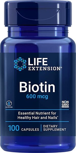 Life Extension Biotin, 600mcg 100 caps