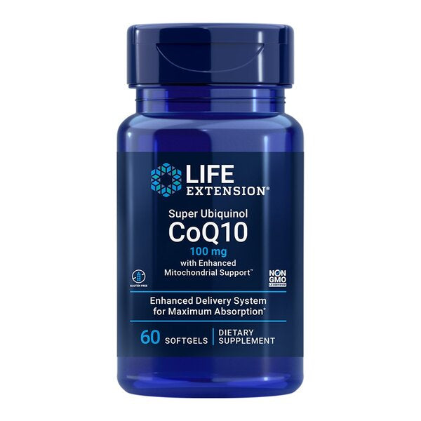 Life Extension Super Ubiquinol CoQ10 with Enhanced Mitochondrial Support, 100mg 60 softgels