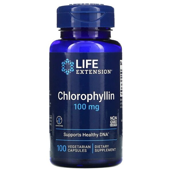 Life Extension Chlorophyllin, 100mg 100 vcaps