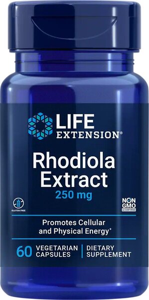 Life Extension Rhodiola Extract, 250mg 60 vcaps