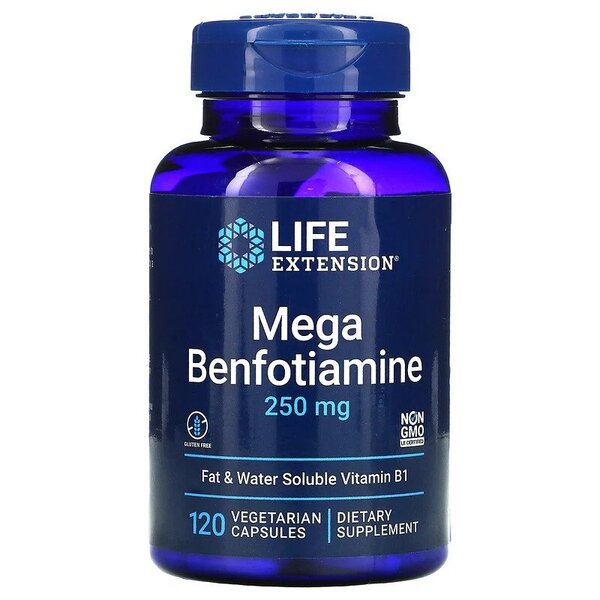 Life Extension Mega Benfotiamine, 250mg 120 vcaps