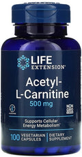 Life Extension Acetyl-L-Carnitine, 500mg 100 vcaps