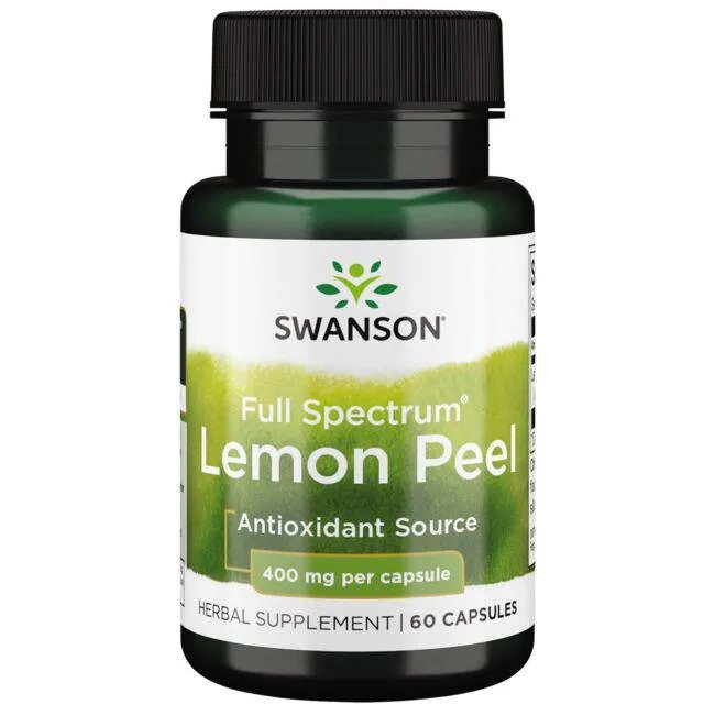 Swanson Full Spectrum Lemon Peel, 400mg 60 caps