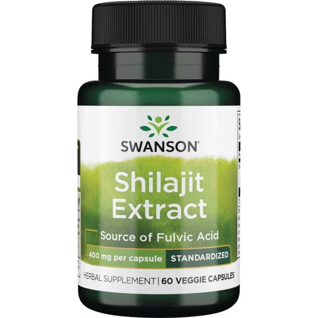 Swanson Shilajit Extract, 400mg 60 vcaps