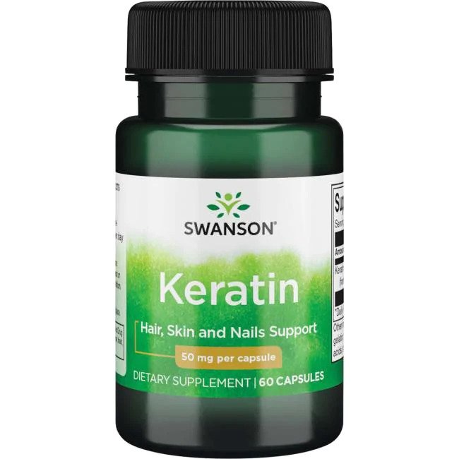 Swanson Keratin, 50mg 60 caps