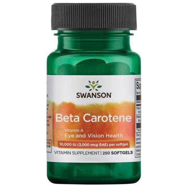 Swanson Beta-Carotene (Vitamin A), 10 000 IU 250 softgels