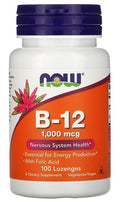 NOW Foods Vitamin B-12, 1000mcg 100 lozenges