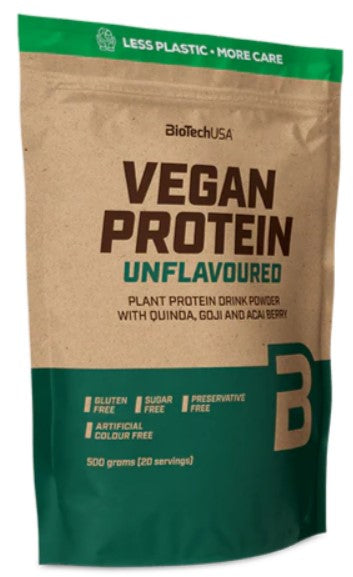 BioTechUSA Vegan Protein, Unflavoured 500g