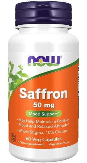 NOW Foods Saffron, 50mg 60 vcaps