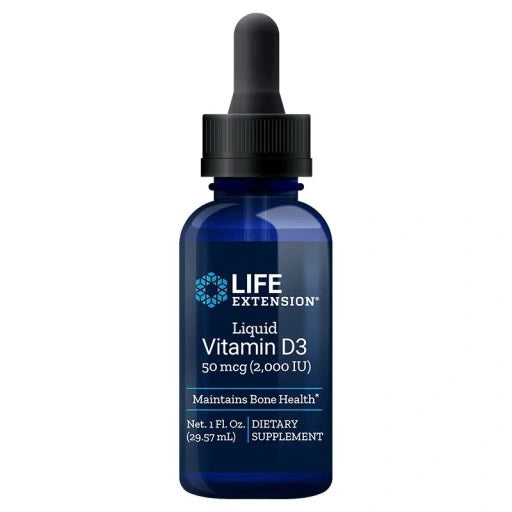 Life Extension Liquid Vitamin D3, 50mcg 29 ml.