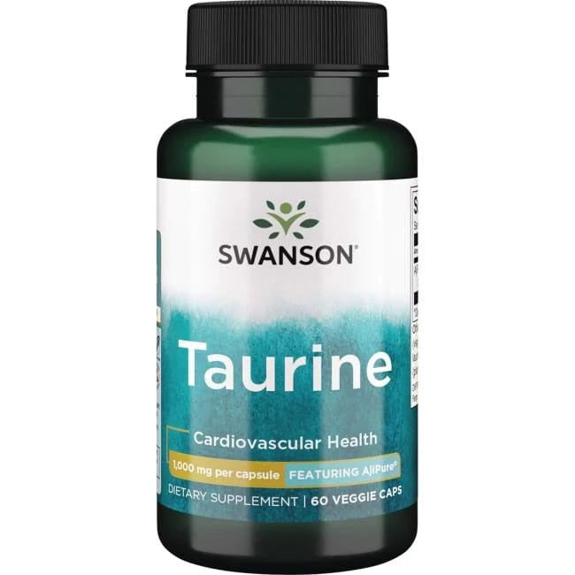 Swanson Taurine, 1000mg 60 vcaps