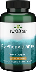 Swanson DL-Phenylalanine, 500mg 100 caps