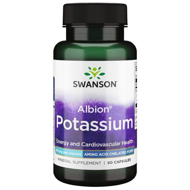 Swanson Albion Potassium, 99mg 90 caps